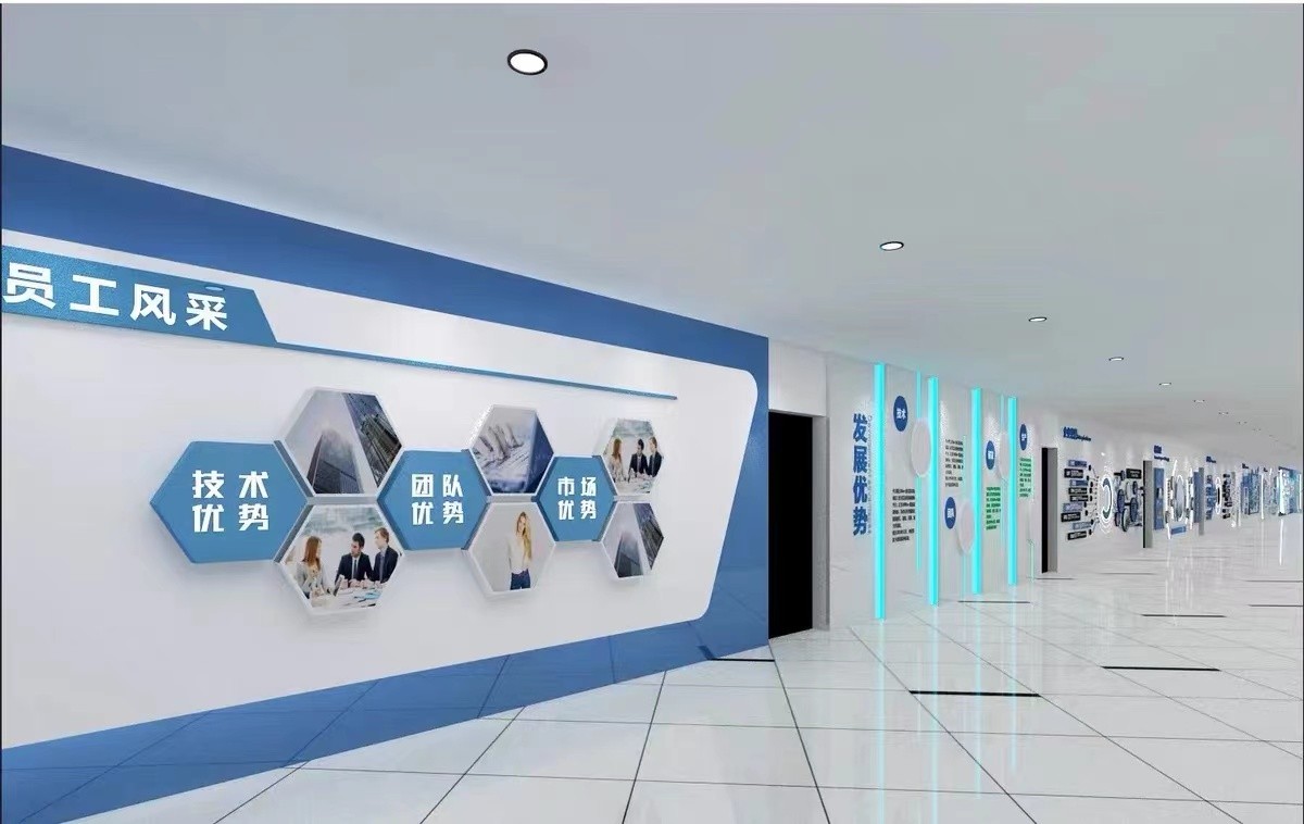 發光走廊文化墻設計案例